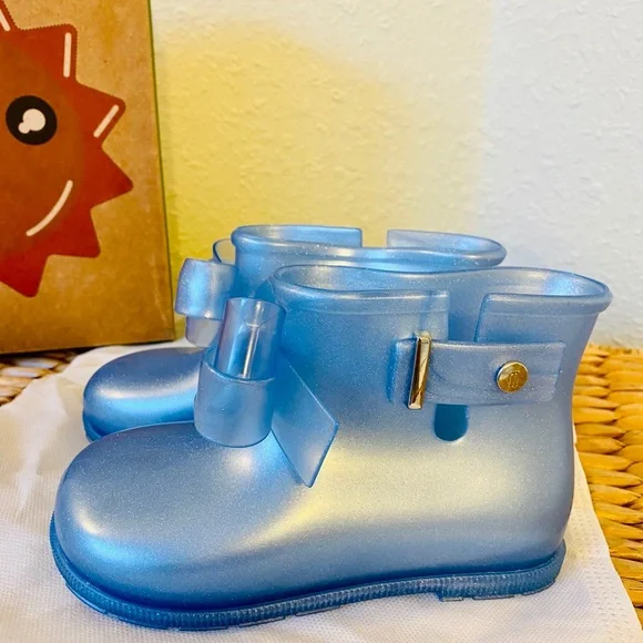 Mini Melissa Girl's Sugar Bow Rain Boots - Picture 5 of 13